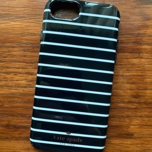 *EUC* Kate Spade Black&White Striped iPhone 6 Case